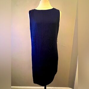 Theory brand navy silk tank dress Size 6